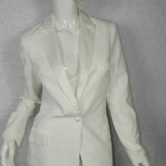 Blessed are the Meek Blazer Size 4 White Tuxedo Oversize Menswear - Picture 10 of 11